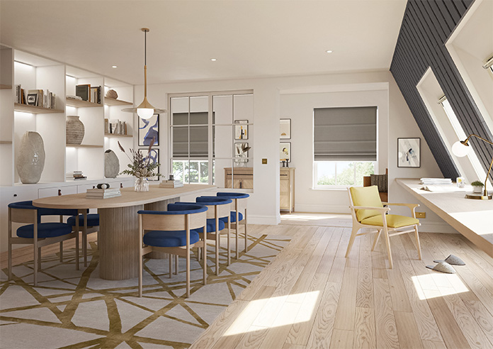 Stockholm, Slate - Twist&Fit Roman Blind - Image 7